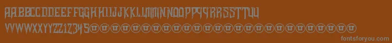 ShadowsOfSecurity Font – Gray Fonts on Brown Background