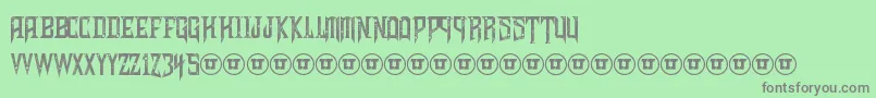 ShadowsOfSecurity Font – Gray Fonts on Green Background