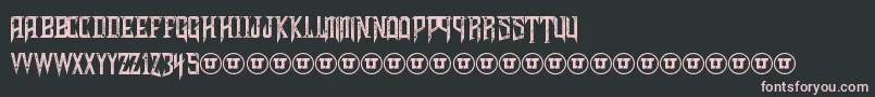 ShadowsOfSecurity Font – Pink Fonts on Black Background