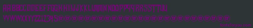 ShadowsOfSecurity-Schriftart – Violette Schriften auf schwarzem Hintergrund