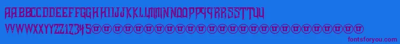 ShadowsOfSecurity Font – Purple Fonts on Blue Background