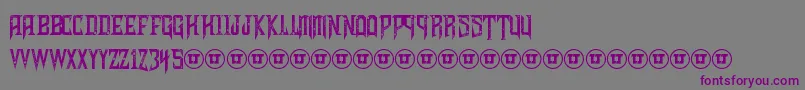 ShadowsOfSecurity-Schriftart – Violette Schriften auf grauem Hintergrund