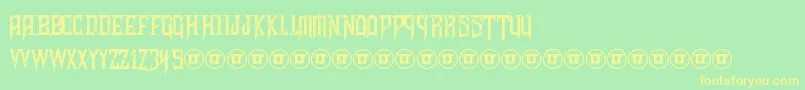 ShadowsOfSecurity Font – Yellow Fonts on Green Background