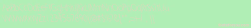 ErgoelightcondbsRegular Font – Pink Fonts on Green Background