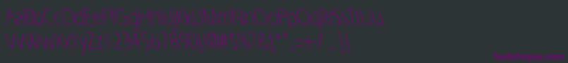 ErgoelightcondbsRegular Font – Purple Fonts on Black Background