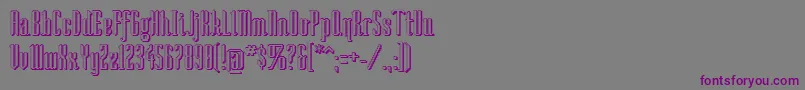 Soshad Font – Purple Fonts on Gray Background