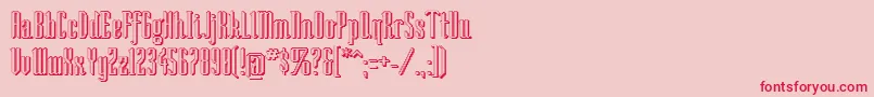 Soshad Font – Red Fonts on Pink Background