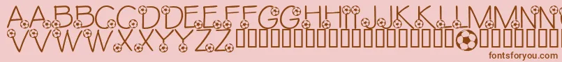 LmsEthansGame Font – Brown Fonts on Pink Background