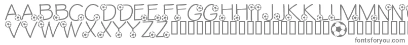 フォントLmsEthansGame – 白い背景に灰色の文字