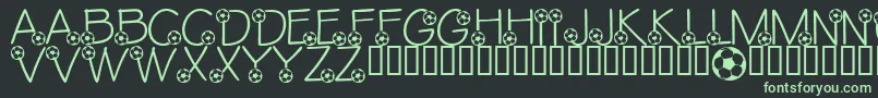 Шрифт LmsEthansGame – зелёные шрифты на чёрном фоне
