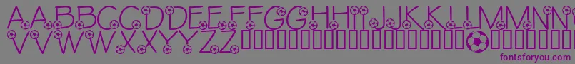 LmsEthansGame-fontti – violetit fontit harmaalla taustalla