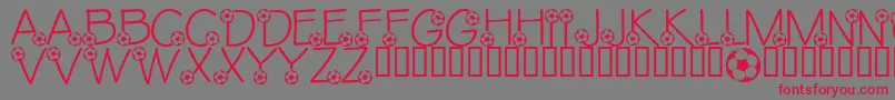 LmsEthansGame Font – Red Fonts on Gray Background