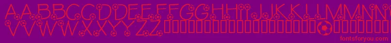 LmsEthansGame Font – Red Fonts on Purple Background