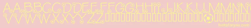 LmsEthansGame Font – Yellow Fonts on Pink Background