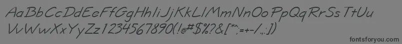 InformaSsiItalic Font – Black Fonts on Gray Background