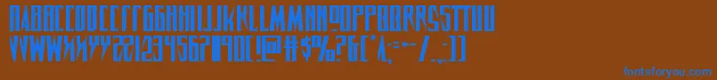 Timberwolfexpand2 Font – Blue Fonts on Brown Background