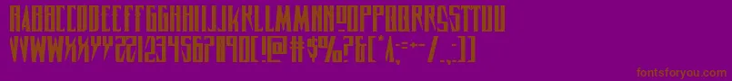 Timberwolfexpand2 Font – Brown Fonts on Purple Background