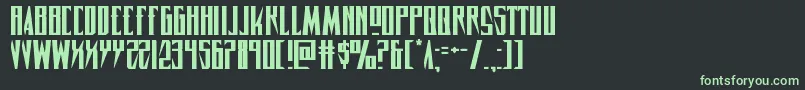 Timberwolfexpand2 Font – Green Fonts on Black Background