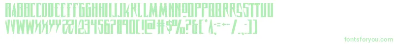 Timberwolfexpand2 Font – Green Fonts on White Background