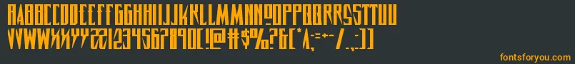 Timberwolfexpand2 Font – Orange Fonts on Black Background