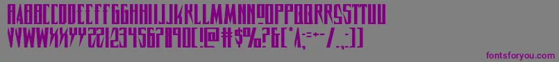 Timberwolfexpand2 Font – Purple Fonts on Gray Background