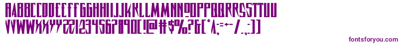 Timberwolfexpand2 Font – Purple Fonts on White Background