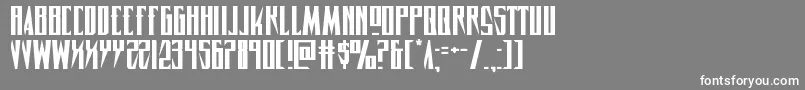 フォントTimberwolfexpand2 – 灰色の背景に白い文字