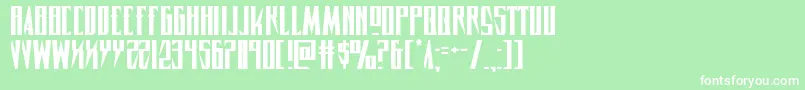 Timberwolfexpand2 Font – White Fonts on Green Background