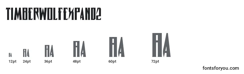Timberwolfexpand2 Font Sizes