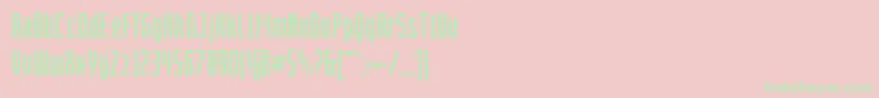 VixarAsci-Schriftart – Grüne Schriften auf rosa Hintergrund