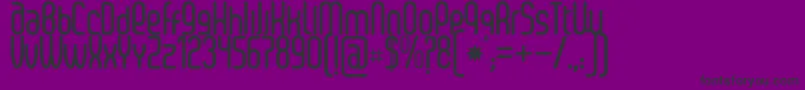 SenziBold-fontti – mustat fontit violetilla taustalla