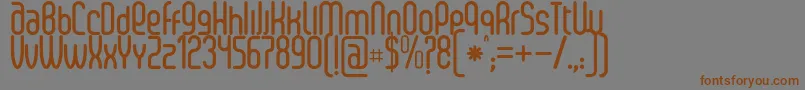 Шрифт SenziBold – коричневые шрифты на сером фоне