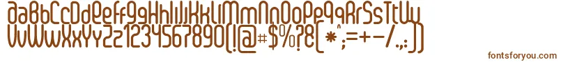Шрифт SenziBold – коричневые шрифты