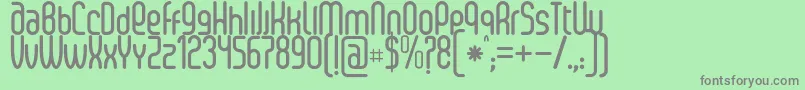 SenziBold Font – Gray Fonts on Green Background