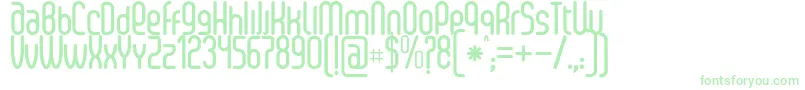 SenziBold-fontti – vihreät fontit valkoisella taustalla