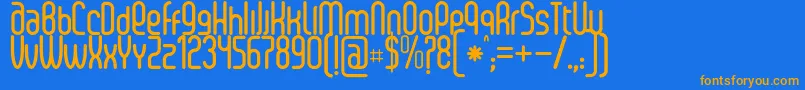 SenziBold-fontti – oranssit fontit sinisellä taustalla