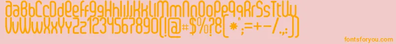 SenziBold Font – Orange Fonts on Pink Background