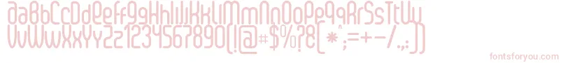 フォントSenziBold – 白い背景にピンクのフォント