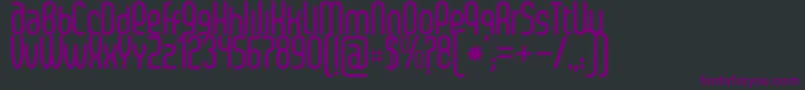 SenziBold-fontti – violetit fontit mustalla taustalla