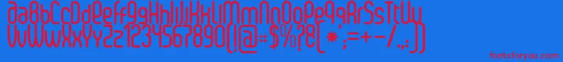 Шрифт SenziBold – красные шрифты на синем фоне