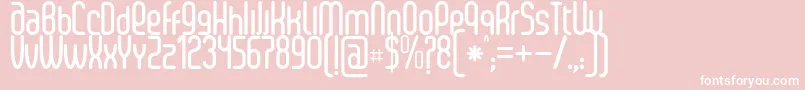 フォントSenziBold – ピンクの背景に白い文字