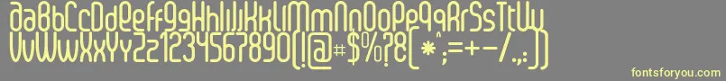 Шрифт SenziBold – жёлтые шрифты на сером фоне