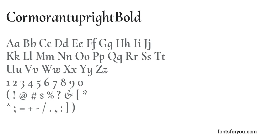 Schriftart CormorantuprightBold – Alphabet, Zahlen, spezielle Symbole