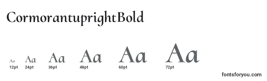 CormorantuprightBold Font Sizes