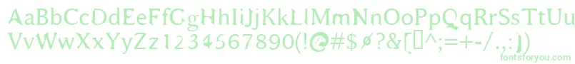 Bajsmask Font – Green Fonts on White Background