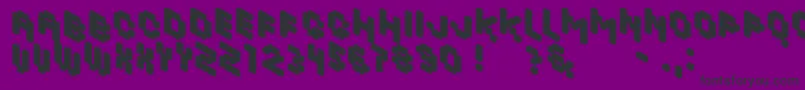 KhalijakaBlack Font – Black Fonts on Purple Background