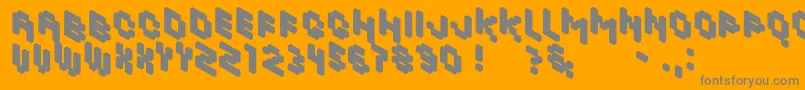 KhalijakaBlack Font – Gray Fonts on Orange Background