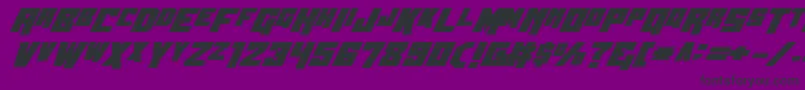 フォントWbv5bold – 紫の背景に黒い文字