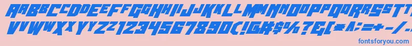 Wbv5bold Font – Blue Fonts on Pink Background