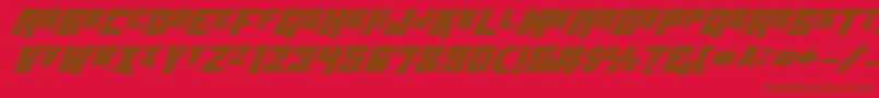 Wbv5bold Font – Brown Fonts on Red Background